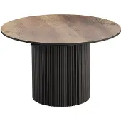 Vicco Eettafel Calero, Eiken rustiek/Zwart, 120-200 x 60 cm Uitschuifbaar