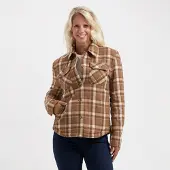 MGO Leisure Wear MGO Jessy Dames - Gewatteerd outdoorvest - Bruin