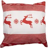 Clayre & Eef Kussenhoes 45x45 cm Wit Polyester