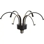 LUEDD E27 LED lamp deco zwart 6W 450 lm 3000K
