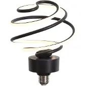LUEDD E27 LED lamp deco zwart spiraal 6W 370 lm 3000K