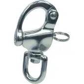 Yacht Steel Snapsluiting met warteloog RVS A4-AISI316