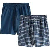 Next Pyjamabroek navy / cyaan blauw / wit