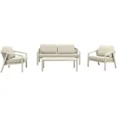 Coppens Ivola loungeset met koffietafel latte light -