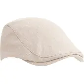 Tresanti heren pet in creme met subtiel dessin