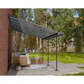 Canopia Palram | - Terrasoverkapping Sierra - Donkergrijs - 3x4,3m