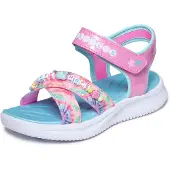 SKECHERS Sandalen 'JUMPSTERS' lichtblauw / pink