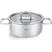 Fissler Kookpan Viseo Pro Laag Met Glazen Deksel 20 cm