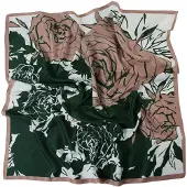 Alberto Cabale Sjaal 'Rose Zoé' donkergroen