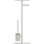Sealskin Brix Toiletbutler met planchet 2-in-1 Toiletrolhouder - Wc rolhouder - Toiletborstel - Beige - Taupe – Greige