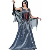 MOM Midnight Vampiress Woman Costume Blauw M Kinderen