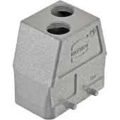 Harting Han 10B Hoge Constructie Kap Boveninvoer 2xM20 - 19300100465