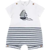 Chicco Rompertje/body navy / wit