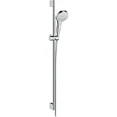 Hansgrohe Croma Select S doucheset waterbesparend met 3 standen handdouche en glijstang 90cm chroom