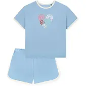 Schiesser Nachtkledij ' Teens Nightwear ' blauw / lichtblauw