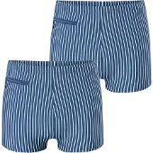 Schiesser Zwemshorts ' Ocean Swim ' blauw / wit