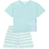 Schiesser Nachtkledij ' Kids Nightwear ' turquoise / wit