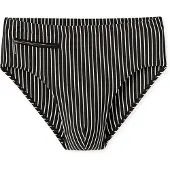 Schiesser Zwembroek ' Ocean Swim ' zwart / wit