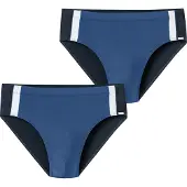 Schiesser Zwembroek ' Ocean Swim ' blauw / nachtblauw