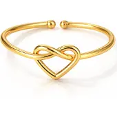 LGT JWLS Dames Ring One Size Goudkleurig Hart