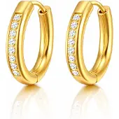 Cilla Jewels Oorringen Goudkleurig Zirkonia