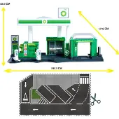Majorette - Speelgoed tankstation - autowasstraat - winkel