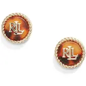 Ralph Lauren Oorbellen sand / donkerbruin / goud