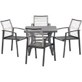 Garden Impressions Cosmo dining fauteuil rope natural gevuld textileen
