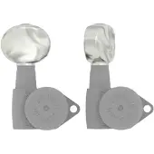 Hipshot HS6B1BTRP butter bean guitar tuner button, pearl