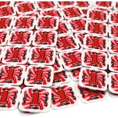 Combicraft breekmunten of festivalmunten rood - 10.000 breekmunten