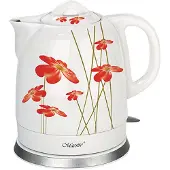 Maestro Feel MR-066-RED FLOWERS waterkoker 1,5 l 1200 W Rood, Wit