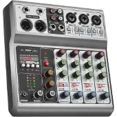 Mira MIRAAudiomixer – Streaming – DJ-draaitafel – DJ-mixset – Grijs - ‎21cm x 21cm x 7cm