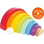Small Foot - Houten Bouwblokken Regenboog, 9dlg.