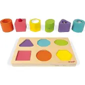 Janod - Houten vormenstoof - Vormen en geluid