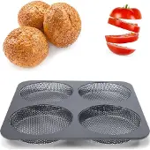 Patisse Hamburger broodjesvorm 4 vaks