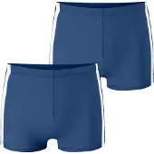 Schiesser Zwembroek ' Ocean Swim ' blauw / nachtblauw