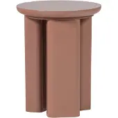 Woood Orivo Bijzettafel - Hout - Hoogglans Oudroze - 50x40x40
