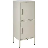 Beliani HURON - Kantoorkast - Lichtbeige - Staal