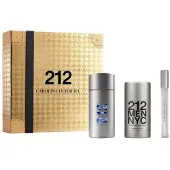 Carolina Herrera 212 NYC Heren Eau de Toilette Set: 100 ml + 75 ml Deodorant Stick + 10 ml