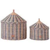 OYOY Aufbewahrungskörbe - 2er-Pack - 50x41/36x36 cm - Zirkus - B - - One Size - Körbe