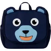 Affenzahn - Kid's Toiletry Bag Bär - Toilettas 2 l, blauw