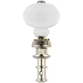 Boston UMH-200-WH Stemmechanieken voor Ukelele Vernikkeld met Witte Knoppen Set van 4