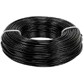 Viana Aluminiumdraad Ø2mm, rol van 60m, 500g - Flexibele hobbydraad in zwart