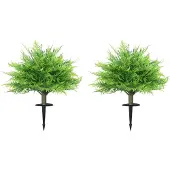 HOMCOM Kunstplanten-PE, Aluminium-40L x 40B x 60H cm-Groen