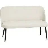 HOMCOM Loveseat-Polyester, Metaal-127L x 63B x 84,5H cm-Beige
