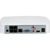 Dahua NVR4104-P-EI 1x LAN 4x PoE Geschikt voor 4 IP camera's, Wizsense