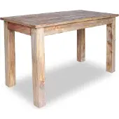 Prolenta Maison Exclusive - Eettafel, massief mahoniehout, 120x60x77 cm