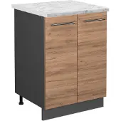 Vicco Keukenonderkast Fame-Line Krachtige eik goud 60 cm , WB Marmer, Model 46522