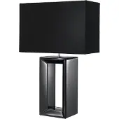 Searchlight Zwarte schemerlamp Mirror