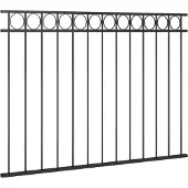 vidaXL Schuttingpaneel ASSEN staal 163x120 cm zwart